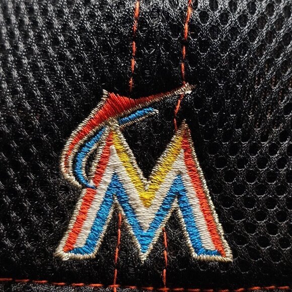 Miami Marlins New Era Adjustable Mesh Baseball Cap - Picture 7 of 14